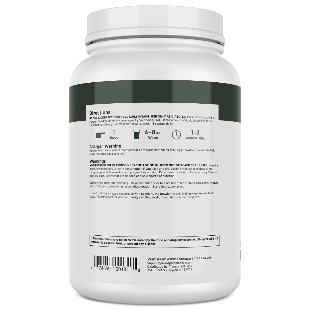 Transparent Labs 100% Pea Protein Powder - 28g Organic Plant Protein per Serving, Clean Pea Isolate Powder, USDA Organic, Vegan, Gluten-Free, Sugar-Free, Non-GMO - 30 Servings, Chocolate Transparent Labs buy supplements canada