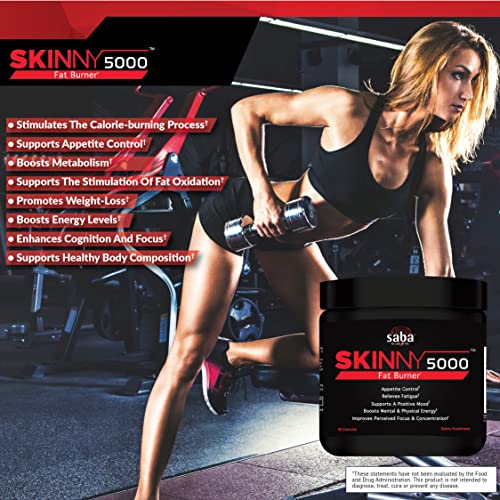 Saba Skinny 5000 -Fat Loss -Weight Loss-Appetite Control -Mild Jitter-Free Energy- Focus Saba buy supplements canada