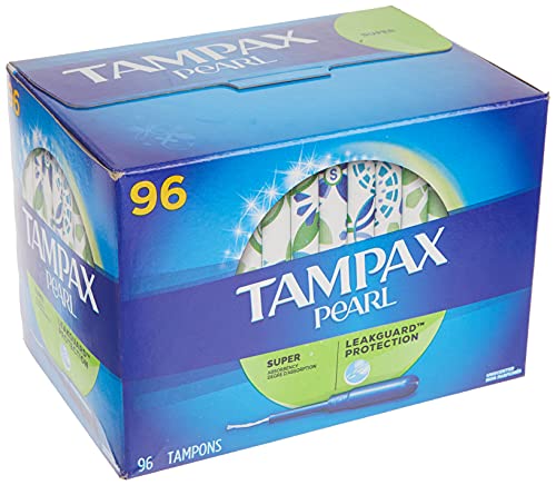 Tampax Pearl Unscented Super Absorbency Tampons, 96 Count Tampax buy supplements canada
