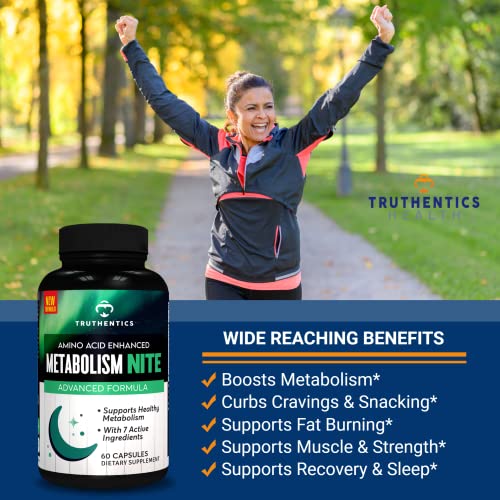 TRUTHENTICS Night Metabolism Booster for Men & Women - Night Time Fat Burner TRUTHENTICS buy supplements canada