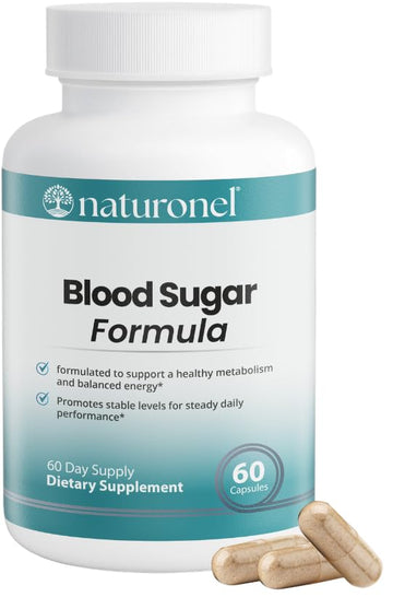 Naturonel Blood Sugar Formula – Metabolic Support with Cinnamon, Banaba, Bitter Melon, Guggul, Licorice, Gymnema, Juniper, Alpha Lipoic Acid & Chromium | Made in USA, GMP Certified Naturonel buy supplements canada