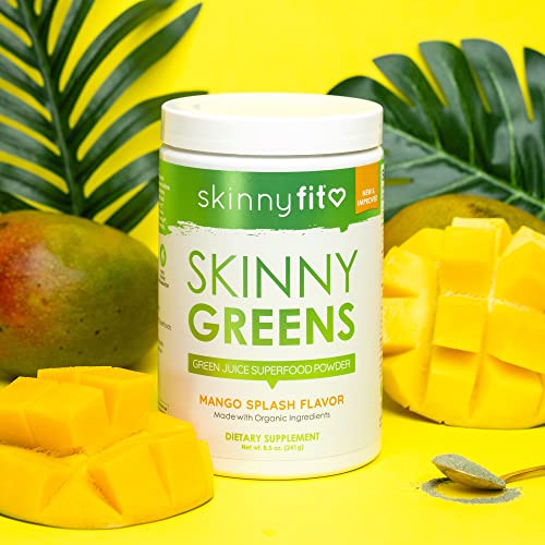 SkinnyFit Mango Splash Skinny Greens, Green Juice Superfood Powder, Natural Energy SkinnyFit buy supplements canada