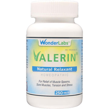 Wonder Laboratories Valerian Natural Relaxant for Tension Relief, Stress Relief, Leg Cramp Relief and Other Muscle Cramps Magnesium, Passion Flower, & Valerian Root Muscle Relaxant - (250ct) Wonder Laboratories buy supplements canada