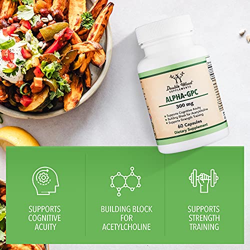 Alpha GPC Choline 600mg Capsules - Brain Support Supplement for Focus, Memory Double Wood Supplements buy supplements canada