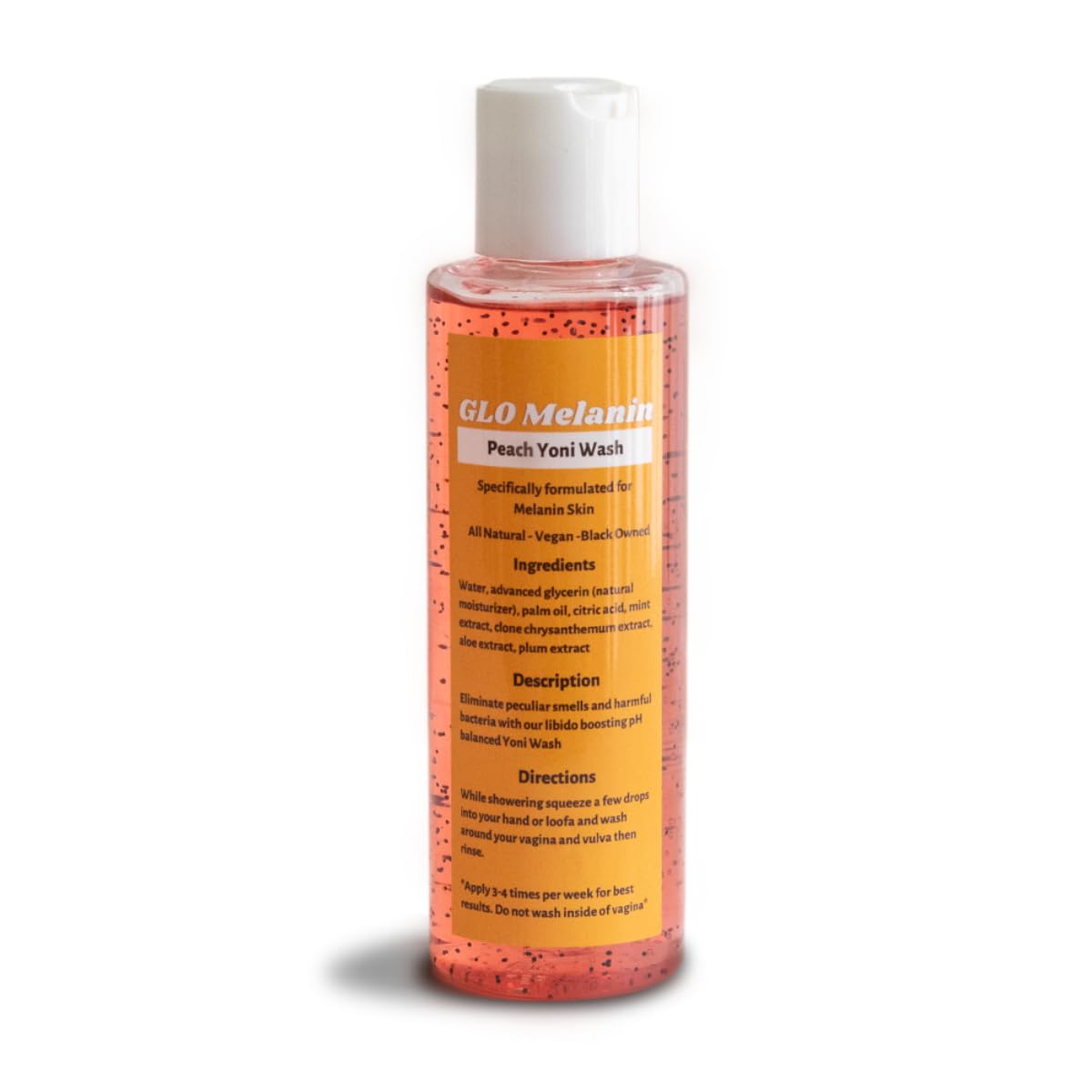 GLO Melanin Peach Yoni Wash with Aloe Vera, All Natural Feminine Wash for Women pH Balance Glo Melanin buy supplements canada