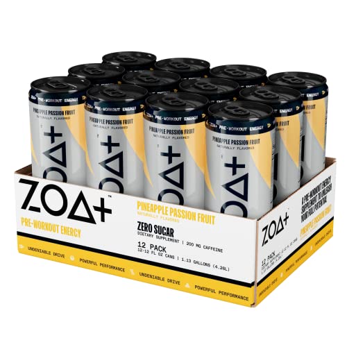 ZOA+ Plus Sugar Free Pre Workout Drinks Bundle | 12 Fl Oz, (36 Pack) | Nitric Oxide Support ZOA buy supplements canada