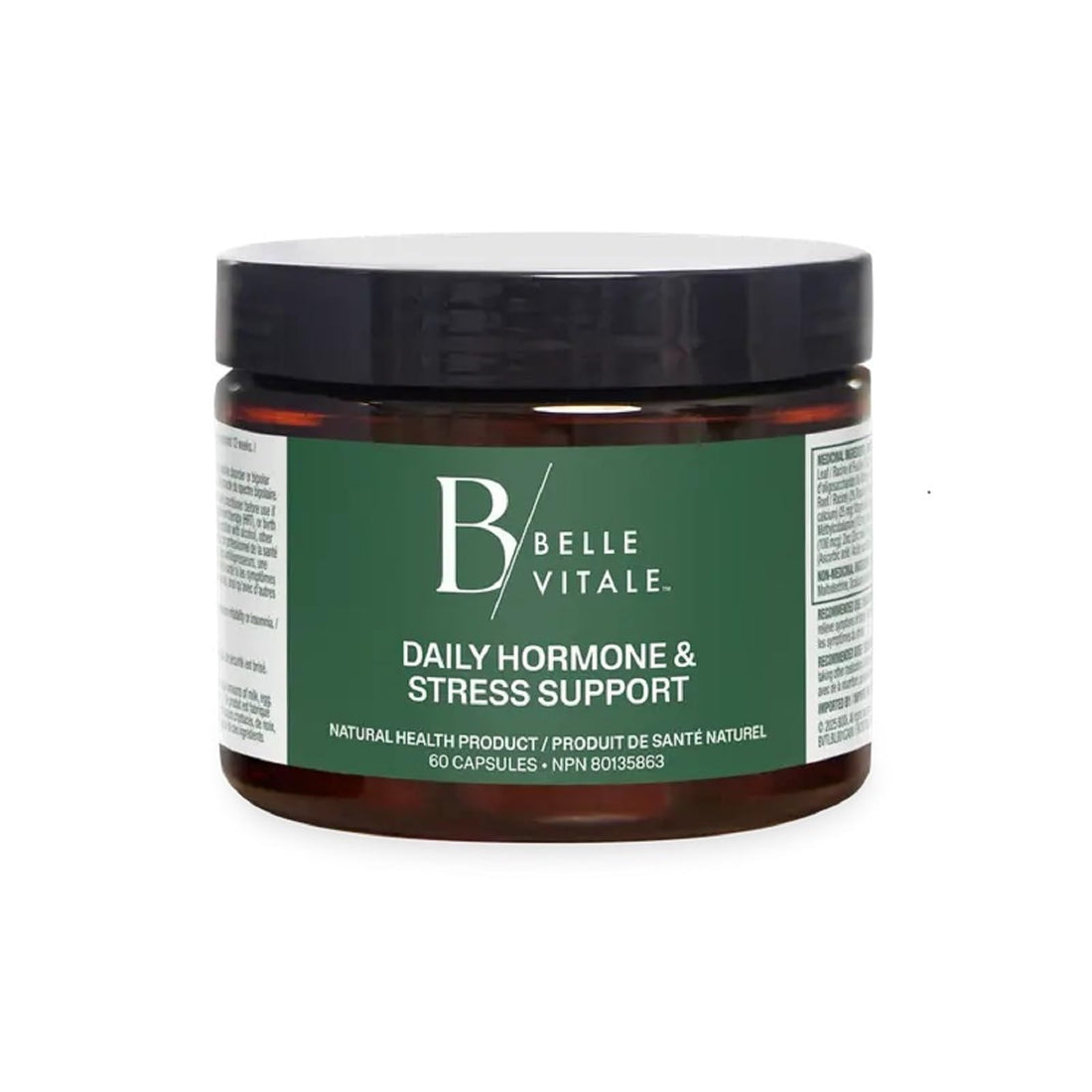 BODi Belle Vitale Daily Hormone & Stress Support - Ashwagandha & Rhodiola - Helps Combat Stress & Supports Healthy Cortisol Levels - Vitamin B12 Help Energy Metabolism & Immune Health - 60 Capsules BODi buy supplements canada