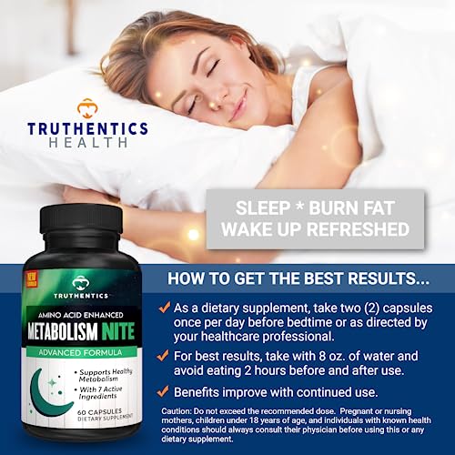 TRUTHENTICS Night Metabolism Booster for Men & Women - Night Time Fat Burner TRUTHENTICS buy supplements canada