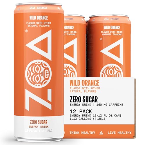 ZOA Energy Drink & ZOA+ Pre-Workout Bundle, Orange Grapefruit and Wild Orange, 12 Fl Oz ZOA buy supplements canada