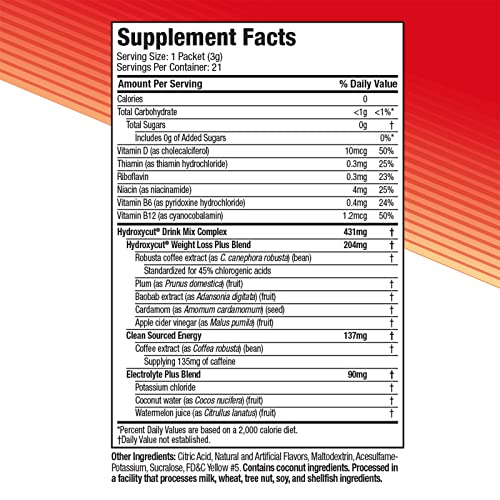 Hydroxycut Drink Mix Weight Loss Supplements, Lemonade, 21 Count (Pack of 1) Hydroxycut buy supplements canada
