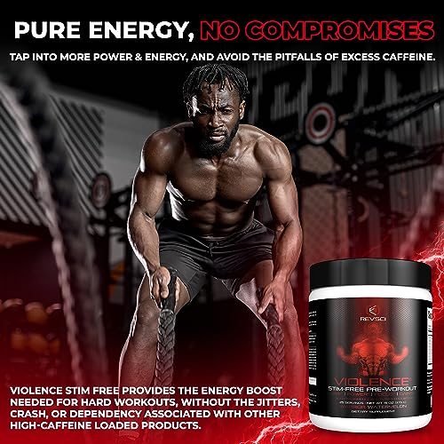 VIOLENCE Stim Free Pre Workout Powder by REVSCI, Precision Dosed Non Stim Preworkout Revolution Science buy supplements canada