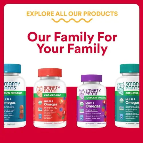 SmartyPants Multivitamin for Men & Women - Improved Formula: Multivitamin Gummies with Omega 3 (DHA/EPA) SmartyPants buy supplements canada