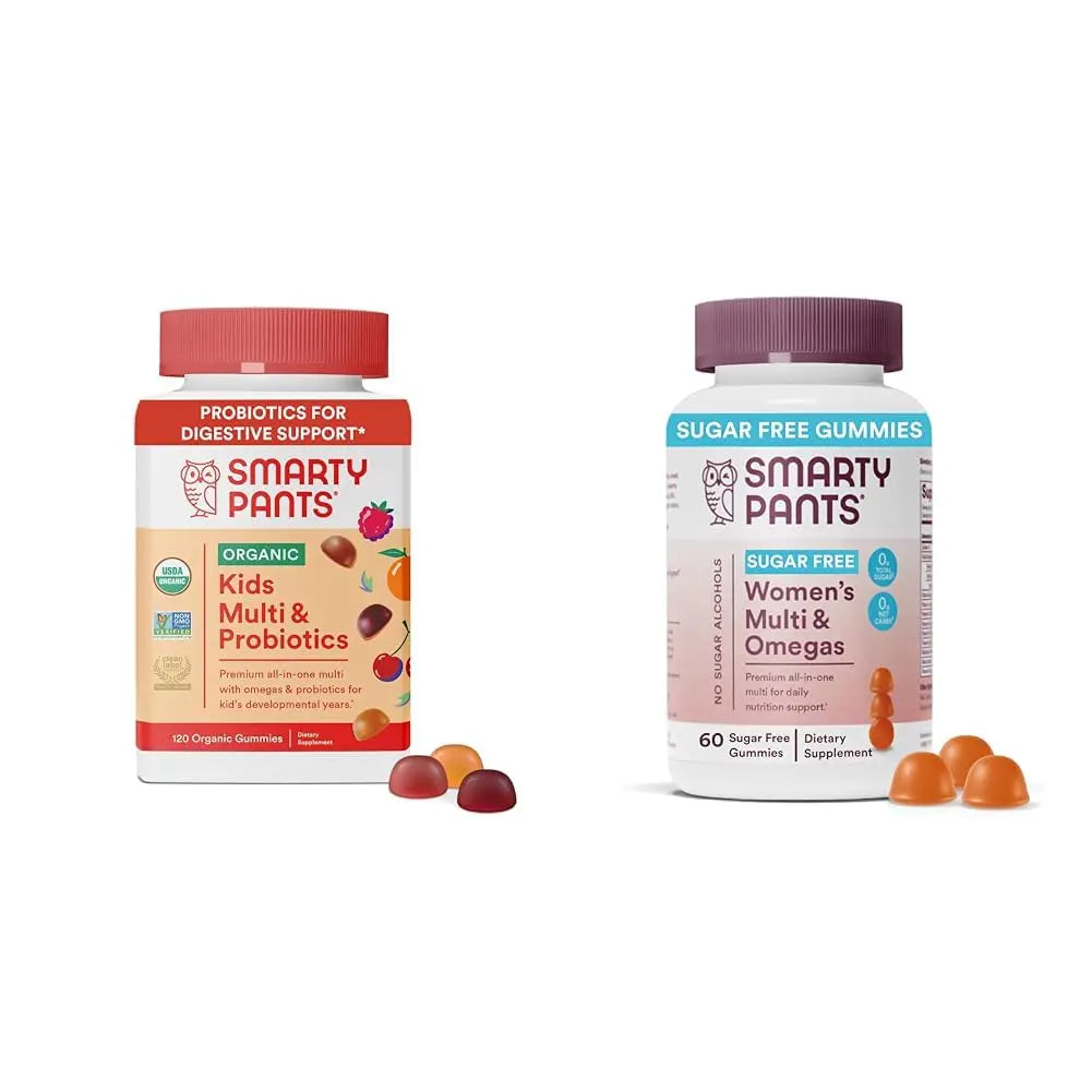 SmartyPants Kids Multivitamin Gummies 120 Count and Women's Multivitamin Gummies 60 Count Bundle SmartyPants buy supplements canada
