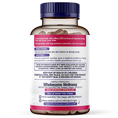 Dr. Formulated Raw Probiotics for Women 100 Billion CFUs with Prebiotics Wholesome Wellness buy supplements canada