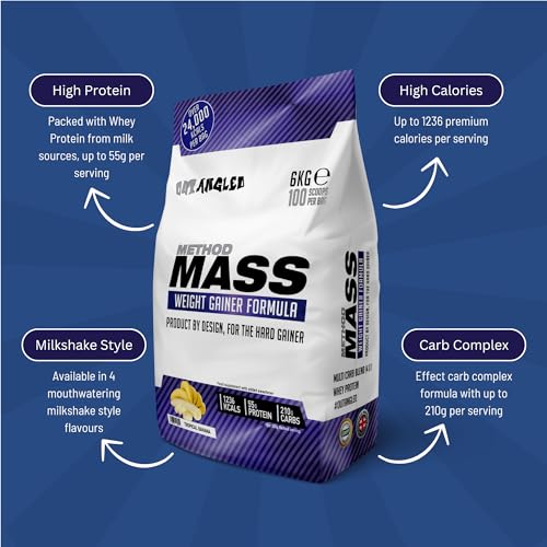 Out Angled Method Mass Gainer Powder, Tropical Banana, 6kg, 100 Scoops OUT ANGLED buy supplements canada