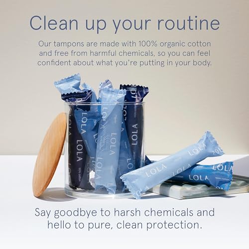 LOLA Organic Cotton Tampons, 8 Count - Tampons Regular, Period Feminine Hygiene Products LOLA buy supplements canada