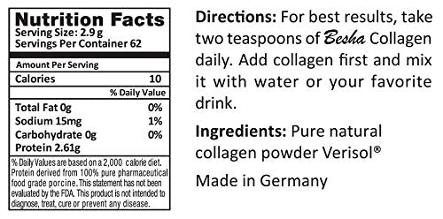 Verisol Collagen Bioactive Peptides (Natural Collagen Powder) Made in Germany BESHA INC buy supplements canada