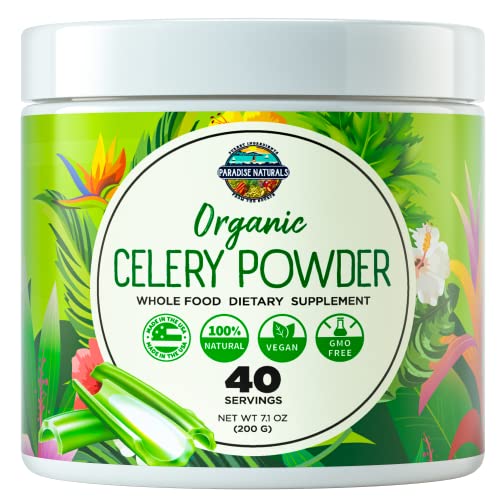 Organic Celery Juice Powder (40 Servings) Supports Gut Health, Detox Juice Cleanse Paradise Naturals, Purest Ingredients from the Source buy supplements canada