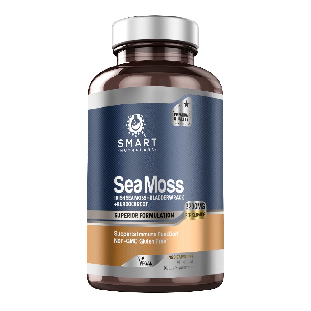 SMART NUTRA LABS Organic Sea Moss 3200MG Per Serving- 180 Vegan SMART NUTRA LABS buy supplements canada