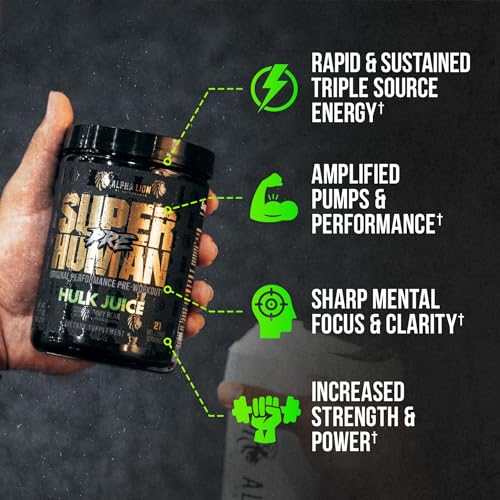 ALPHA LION Superhuman Pre Workout Powder, Beta Alanine, L-Taurine & Tri-Source Caffeine ALPHA LION buy supplements canada