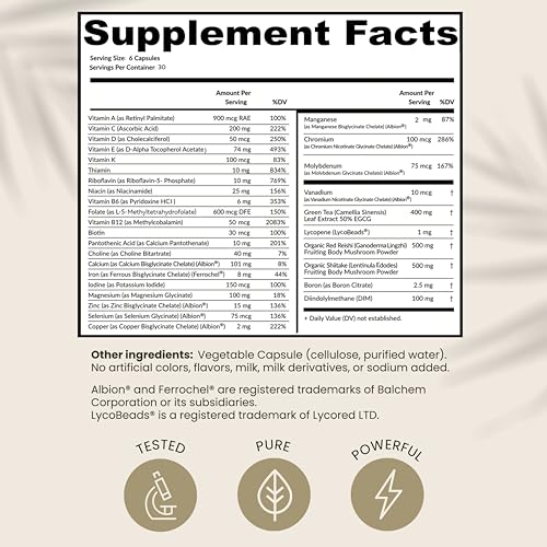HPD Rx ONE Immunity Boost Multivitamin HPV Supplements for Women and Men, Pack of 6 HPD Rx buy supplements canada