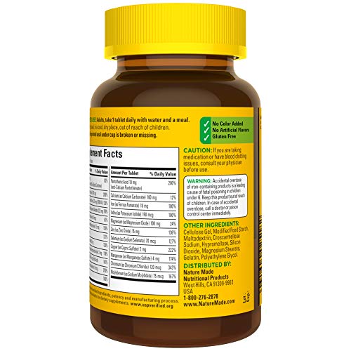 Nature Made Multivitamin Tablets with Iron, Multivitamin for Women and Men Nature Made buy supplements canada