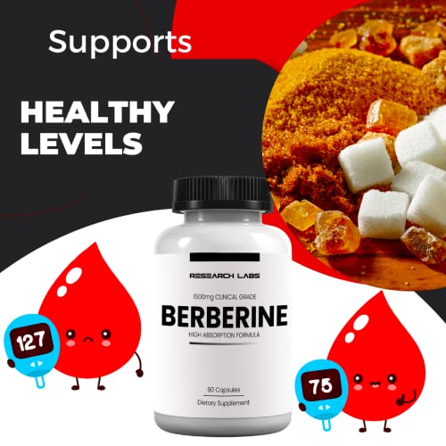 Research Labs 2 Fer 1 Ad - 1500mg Clinical Grade Berberine High Absorption Formula Research Labs buy supplements canada