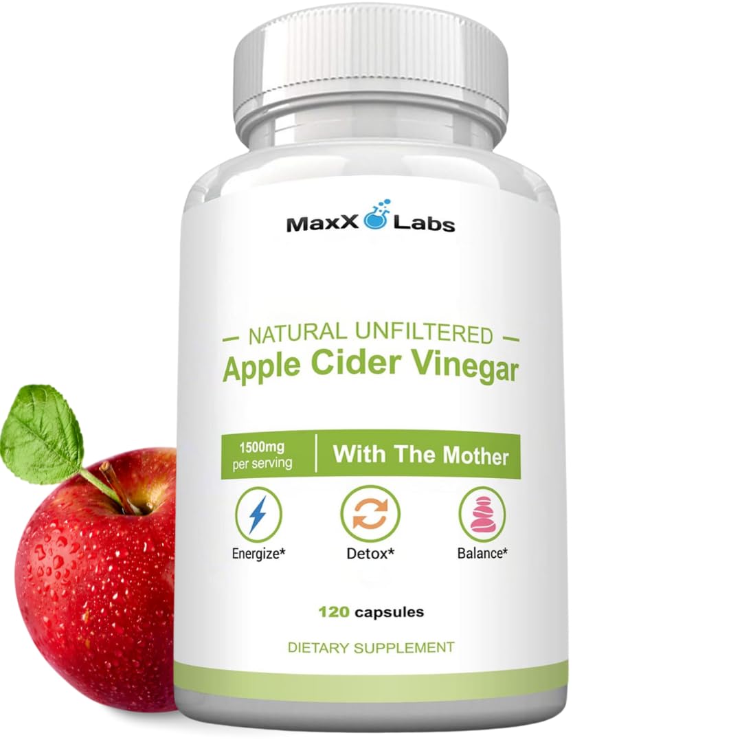 Apple Cider Vinegar Capsules with The Mother - Healthy Keto Diet Supplements MaxX Labs buy supplements canada
