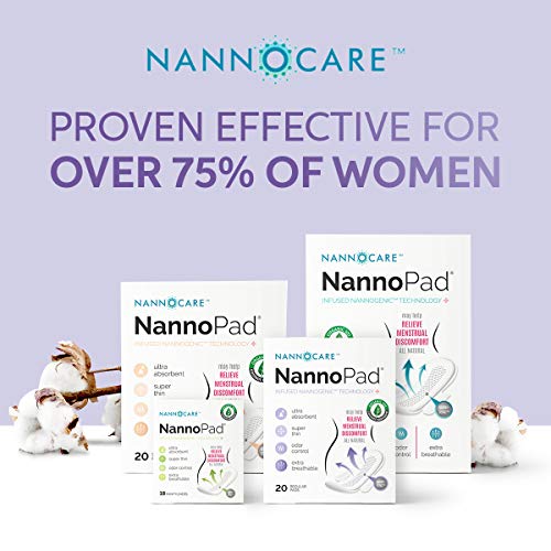NannoPad Regular Pads for Women - Nannocare Certified Organic Cotton Pads - Pads with Wings NannoPad buy supplements canada