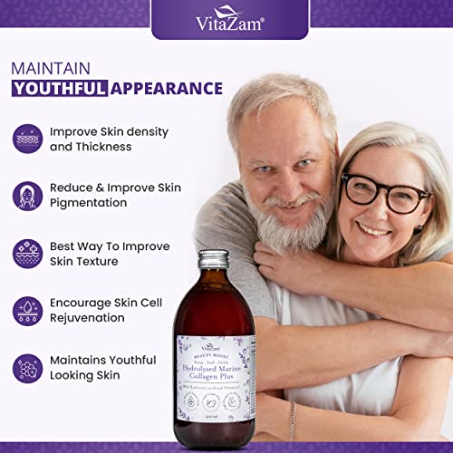 Diamond Elixir Marine Liquid Collagen Type 1 & 3 Hydrolysed Collagen Peptides 10000mg VitaZam buy supplements canada