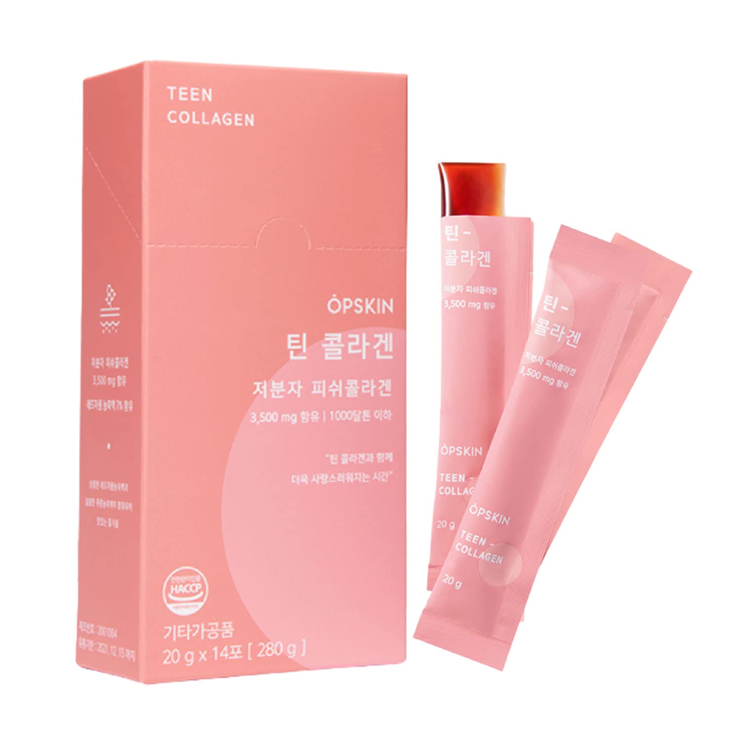 OPSKIN Teen Collagen 14 Pieces, Hydrolysed Marine Collagen Jelly, Grapefruit Flavour Gummy Sticks OPSKIN buy supplements canada