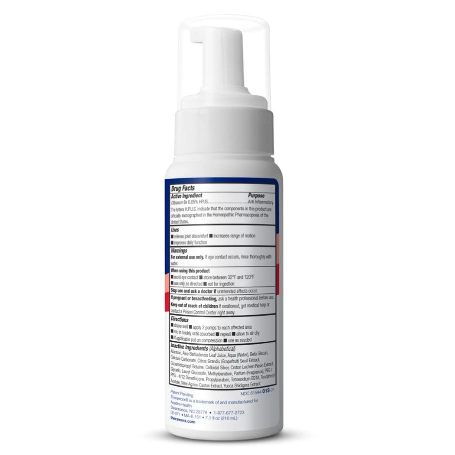 Theraworx Fast-Acting Joint Relief Foam Joint Discomfort & Inflammation Relief - 7.1 oz - 1 Count Theraworx buy supplements canada