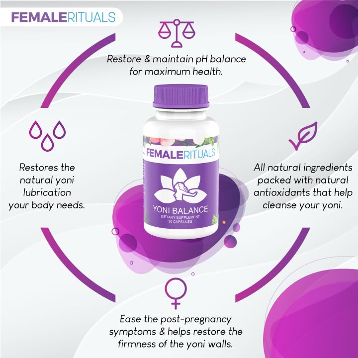 FEMALE RITUALS Yoni Balance Vaginal Tightening Pills 30 Pack - Vaginal Rejuvenation & Vagina Moisturizer FEMALE RITUALS buy supplements canada