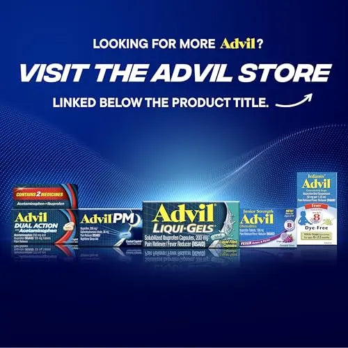Advil PM Pain Reliever And Nighttime Sleep Aid, Pain Medicine With Ibuprofen For Pain Relief And Diphenhydramine Citrate For A Sleep Aid - 120 Coated Caplets Advil buy supplements canada