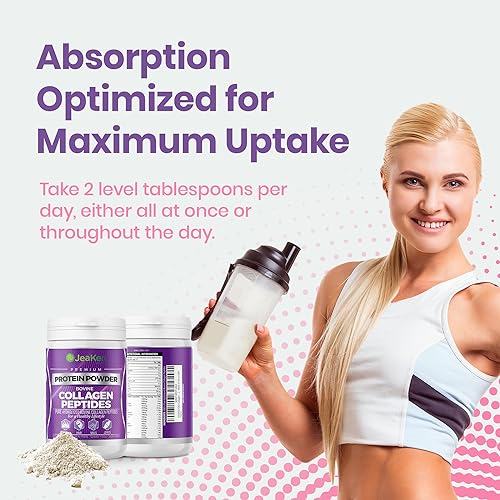 JeaKen - Unflavored Collagen Peptides Powder from Grass-Fed Bovine Sources - Sugar-Free Hydrolyzed Collagen JeaKen buy supplements canada