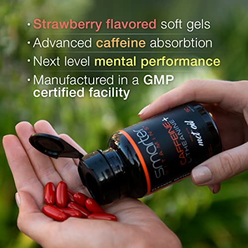 200mg Caffeine Pills - MCT Oil from 100% Coconuts + 100mg L-Theanine, Advanced Energy SmarterVitamins buy supplements canada