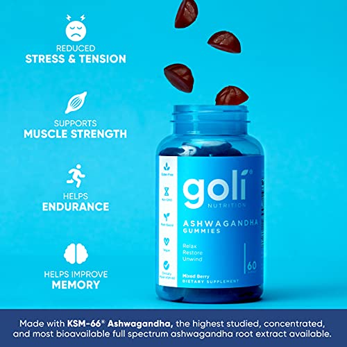 Goli Ashwagandha & Vitamin D Gummy 120 Count - Relax. Restore. Unwind Goli buy supplements canada