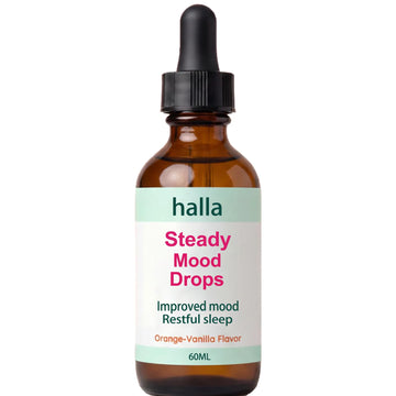 Halla Steady Mood Drops, with Saffron Extract – Fast Absorption Cognitive & Emotional Balance Supplement – Advanced Brain Nutrient Blend – Orange Vanilla Flavor, 2 fl oz DFTLUUE buy supplements canada