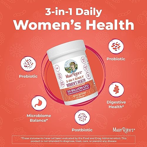 MaryRuth's 3-in-1 Daily Health Probiotics for Women | Clinically Tested | Hormone Support MaryRuth Organics buy supplements canada