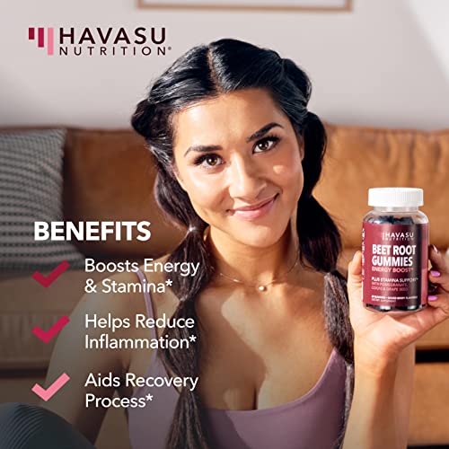Beet Root Gummies with COQ10 Energy Supplement | Nitric Oxide Supplement for Healthy HAVASU NUTRITION buy supplements canada