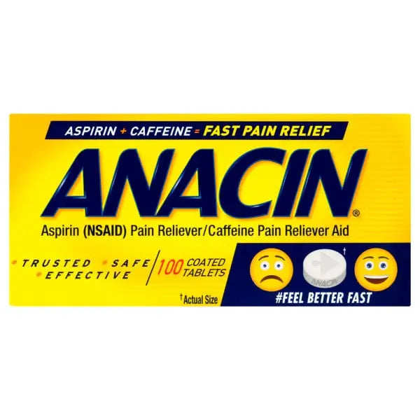 Anacin Fast Pain Relief Pain Reducer Aspirin Tablets, 200 Tabs (Value Pack of 2) ANACIN buy supplements canada