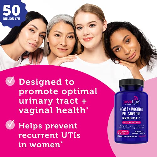 Lovebug Yeast + Vaginal pH Support | Clinically Studied Ingredients for Yeast & UTIs lovebug PROBIOTICS buy supplements canada