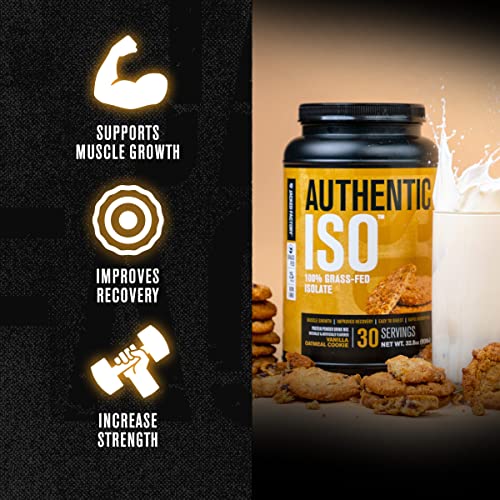Authentic ISO Grass Fed Whey Protein Isolate Powder - Low Carb, Non-GMO Muscle Jacked Factory buy supplements canada