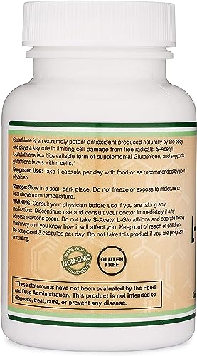 S-Acetyl L-Glutathione Capsules - 100mg, Manufactured and Tested in The USA, 60 Count Double Wood Supplements buy supplements canada