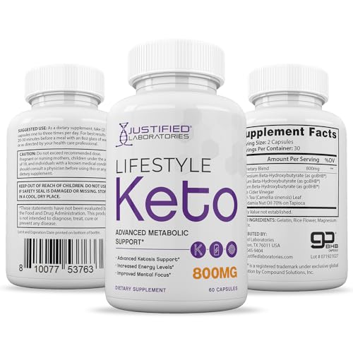 (3 Pack) Lifestyle Keto Pills 800MG Includes Patented goBHB Exogenous Ketones Advanced Justified Laboratories buy supplements canada