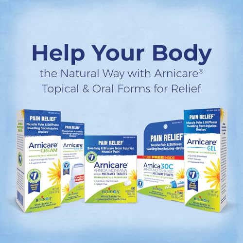 Boiron Arnicare Roll-On for Relief of Joint Pain, Muscle Pain, Muscle Soreness, and Swelling from Bruises or Injury - Cooling Metal Roller and Fragrance-Free - 1.5 oz Boiron buy supplements canada