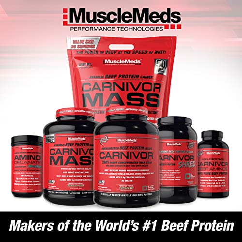 MuscleMeds, Carnivor Beef Protein Isolate Powder 56 Servings, Chocolate, 72 Ounce MuscleMeds buy supplements canada