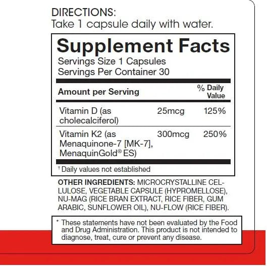 Silver Fern Vitamin K2-D3 Supplement Brand - Natural, Non-Synthetic - K2-7 as Menaquinone-7 (MK-7) - D3 as cholecalciferol Silver Fern buy supplements canada