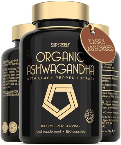 Organic Ashwagandha High Strength - 1000mg Ashwagandha Capsules - Pure Ashwagand SuperSelf buy supplements canada
